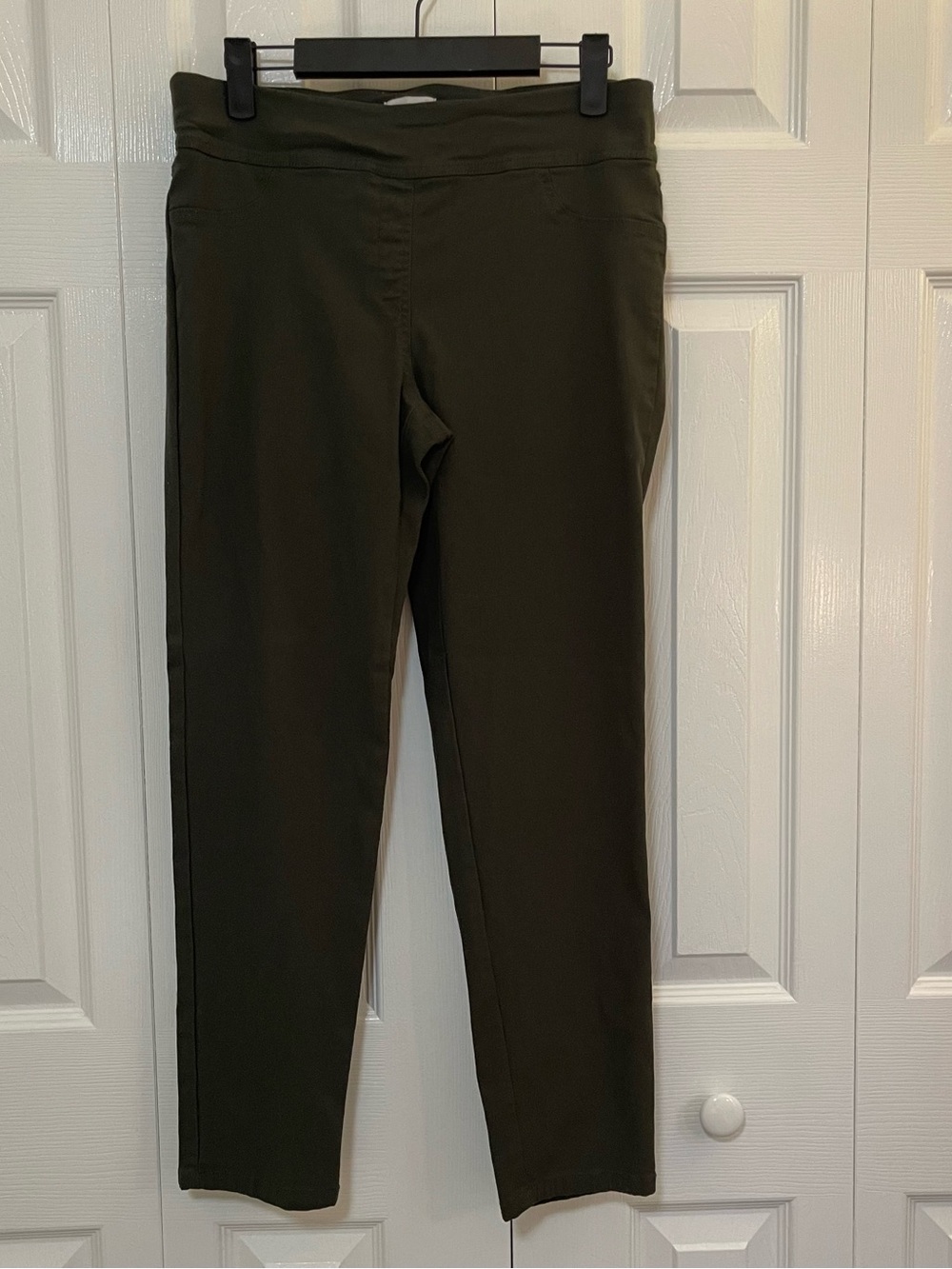Van Heusen Olive Straight-Leg Ponte Pull-On Pants